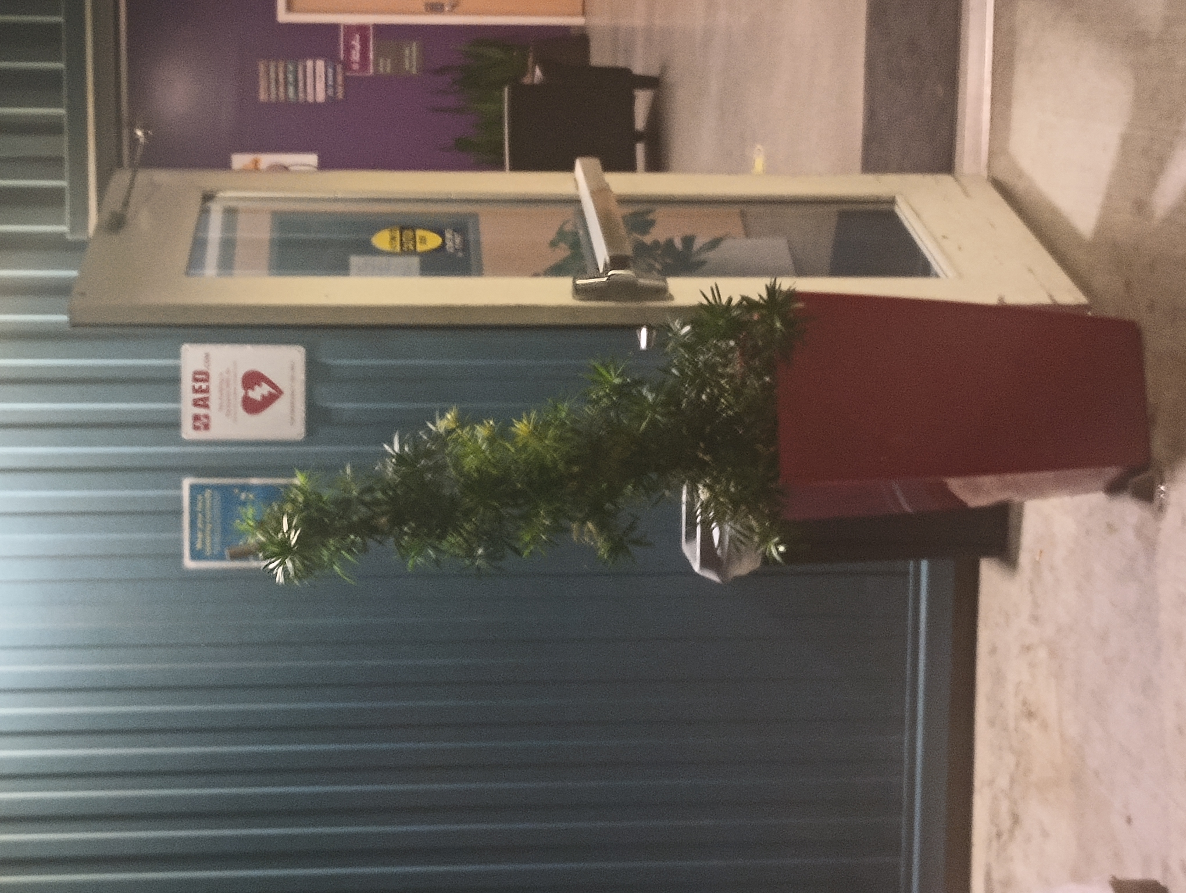 Neck tattoo, plant form #2